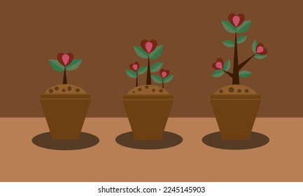 festival of love,pink and red hearts,love tree