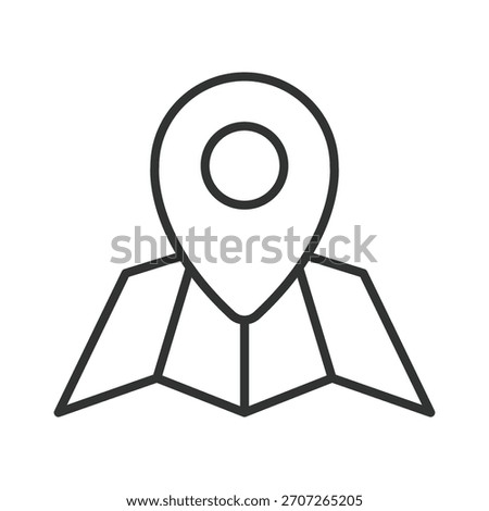 festival map icon in line design. map, location, navigation, place, spot, festival on white background vector. festival map editable stroke icon