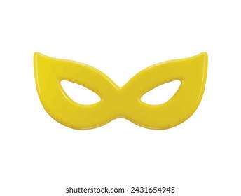 Festival mask icon 3d rendering vector illustration