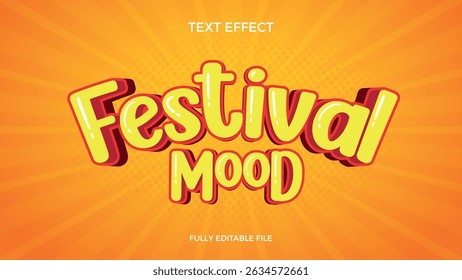 Festival Mood Text Effect - Bold, Colorful, and Playful Typography