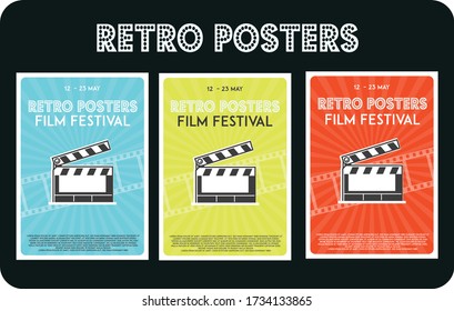 Festival de cine Cine Retro Afiche Volante, Cartel, ilustración, anuncio, festival de cine