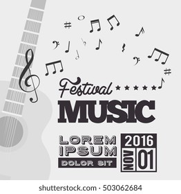 festival music background guitar notes