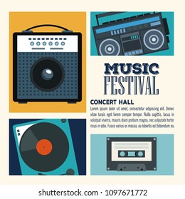 Festival music flyer