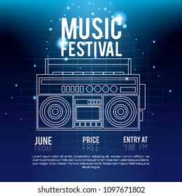 Festival music flyer
