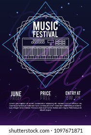 Festival music flyer