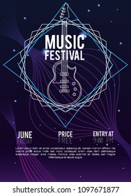 Festival music flyer