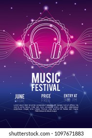 Festival music flyer