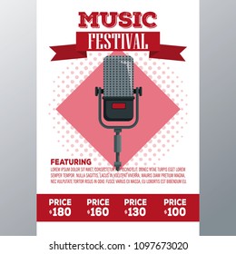 Festival music flyer