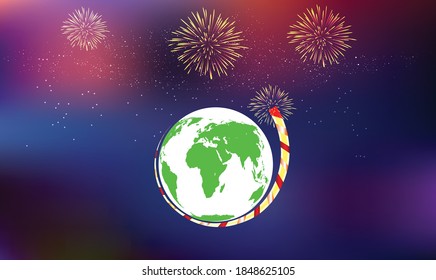 Festival of night. earth day, Happy diwali. vector illustrations.