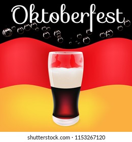 festival oktoberfest dark beer German flag