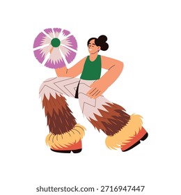 Festival Outfit flat vector character concept illustration. 