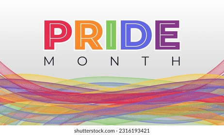 For festival parades, parties, and social events, use this LGBTQ PRIDE month banner