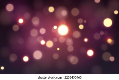 Festival and party bokeh soft light abstract background, Vector eps 10 illustration bokeh particles, Background decoration