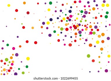 
Festival pattern with color round glitter, confetti. Random, chaotic polka dot. Bright background  for party invites, wedding, cards, phone Wallpapers. Vector illustration. Typographic design.
