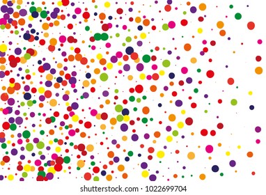 
Festival pattern with color round glitter, confetti. Random, chaotic polka dot. Bright background  for party invites, wedding, cards, phone Wallpapers. Vector illustration. Typographic design.
