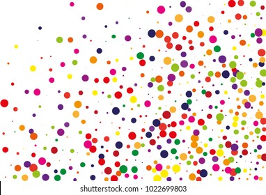 
Festival pattern with color round glitter, confetti. Random, chaotic polka dot. Bright background  for party invites, wedding, cards, phone Wallpapers. Vector illustration. Typographic design.
