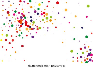 
Festival pattern with color round glitter, confetti. Random, chaotic polka dot. Bright background  for party invites, wedding, cards, phone Wallpapers. Vector illustration. Typographic design.
