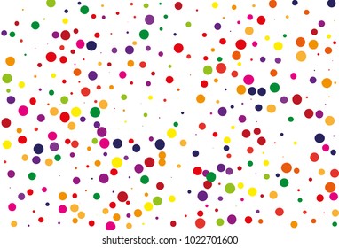 
Festival pattern with color round glitter, confetti. Random, chaotic polka dot. Bright background  for party invites, wedding, cards, phone Wallpapers. Vector illustration. Typographic design.
