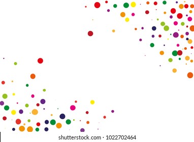 
Festival pattern with color round glitter, confetti. Random, chaotic polka dot. Bright background  for party invites, wedding, cards, phone Wallpapers. Vector illustration. Typographic design.
