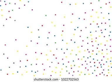 
Festival pattern with color round glitter, confetti. Random, chaotic polka dot. Bright background  for party invites, wedding, cards, phone Wallpapers. Vector illustration. Typographic design.
