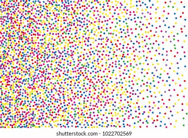 
Festival pattern with color round glitter, confetti. Random, chaotic polka dot. Bright background  for party invites, wedding, cards, phone Wallpapers. Vector illustration. Typographic design.
