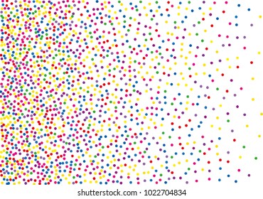 
Festival pattern with color round glitter, confetti. Random, chaotic polka dot. Bright background  for party invites, wedding, cards, phone Wallpapers. Vector illustration. Typographic design.
