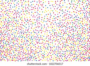 
Festival pattern with color round glitter, confetti. Random, chaotic polka dot. Bright background  for party invites, wedding, cards, phone Wallpapers. Vector illustration. Typographic design.
