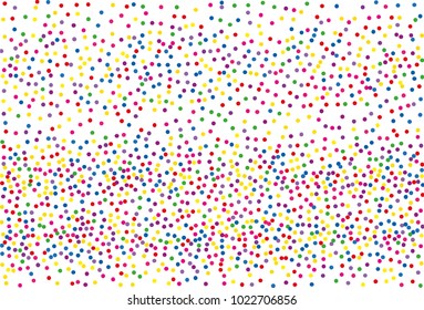 
Festival pattern with color round glitter, confetti. Random, chaotic polka dot. Bright background  for party invites, wedding, cards, phone Wallpapers. Vector illustration. Typographic design.
