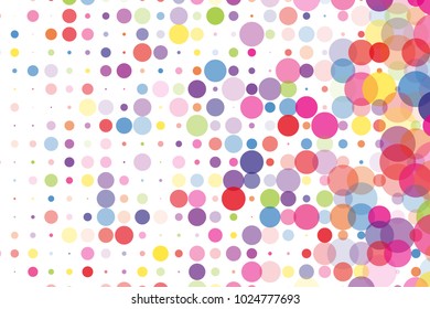 Festival pattern with color round glitter, confetti. Random, chaotic polka dot. Bright background  for party invites, wedding, cards, phone Wallpapers. Vector illustration. Typographic design.
