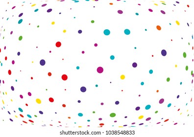 Festival pattern with color round glitter, confetti. Random, chaotic polka dot. Bright background  for party invites, wedding, cards, phone Wallpapers. Vector illustration. Typographic design.