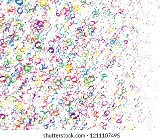 Festival pattern with color round glitter, confetti, serpentine. Bright background  for party invites, wedding, cards, phone Wallpapers. Vector illustration. Typographic design.