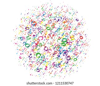 Festival pattern with color round glitter, confetti, serpentine. Bright background for party invites, wedding, cards, phone Wallpapers. Vector illustration. Typographic design.