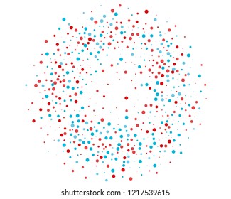 Festival pattern with color round glitter, confetti. Random, chaotic polka dot. Bright background  for party invites, wedding, cards, phone Wallpapers. Vector illustration. Typographic design.