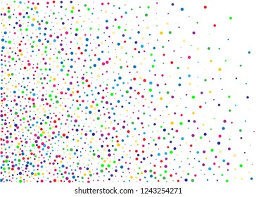 Festival pattern with color round glitter, confetti. Random, chaotic polka dot. Bright background  for party invites, wedding, cards, phone Wallpapers. Vector illustration. Typographic design.
