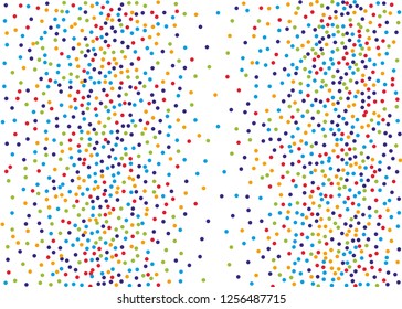 Festival pattern with color round glitter, confetti. Random, chaotic polka dot. Bright background  for party invites, wedding, cards, phone Wallpapers. Vector illustration. Typographic design.