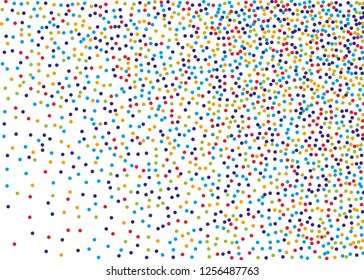 Festival pattern with color round glitter, confetti. Random, chaotic polka dot. Bright background  for party invites, wedding, cards, phone Wallpapers. Vector illustration. Typographic design.