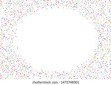Festival pattern with color round glitter, confetti. Bright background  for party invites, wedding, cards, phone Wallpapers. Vector illustration. Typographic design.
