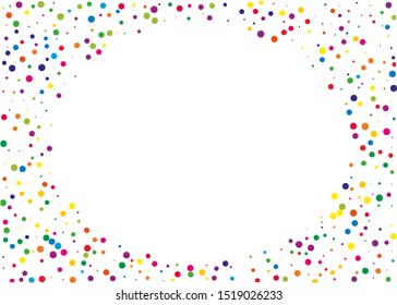 Festival pattern with color round glitter, confetti. Random, chaotic polka dot. Bright background  for party invites, wedding, cards, phone Wallpapers. Vector illustration