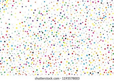 Festival pattern with confetti. Colorful background, vector illustration Rectangular horizontal