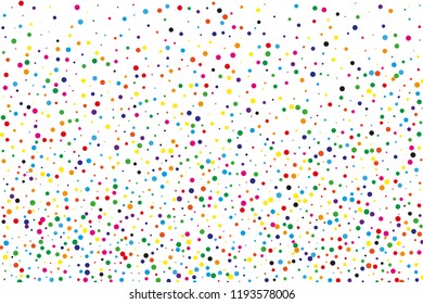 Festival pattern with confetti. Colorful background, vector illustration Rectangular horizontal