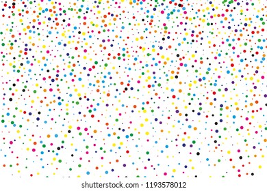 Festival pattern with confetti. Colorful background, vector illustration Rectangular horizontal