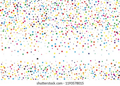 Festival pattern with confetti. Colorful background, vector illustration Rectangular horizontal