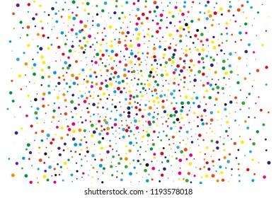 Festival pattern with confetti. Colorful background, vector illustration Rectangular horizontal