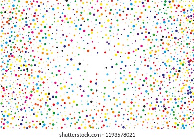 Festival pattern with confetti. Colorful background, vector illustration Rectangular horizontal