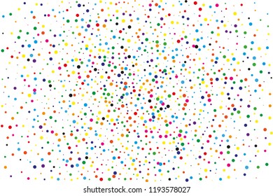 Festival pattern with confetti. Colorful background, vector illustration Rectangular horizontal