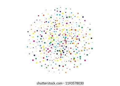 Festival pattern with confetti. Colorful background, vector illustration Rectangular horizontal