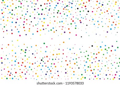 Festival pattern with confetti. Colorful background, vector illustration Rectangular horizontal