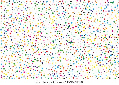 Festival pattern with confetti. Colorful background, vector illustration Rectangular horizontal