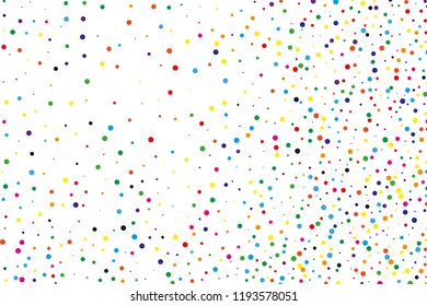 Festival pattern with confetti. Colorful background, vector illustration Rectangular horizontal