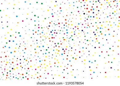 Festival pattern with confetti. Colorful background, vector illustration Rectangular horizontal